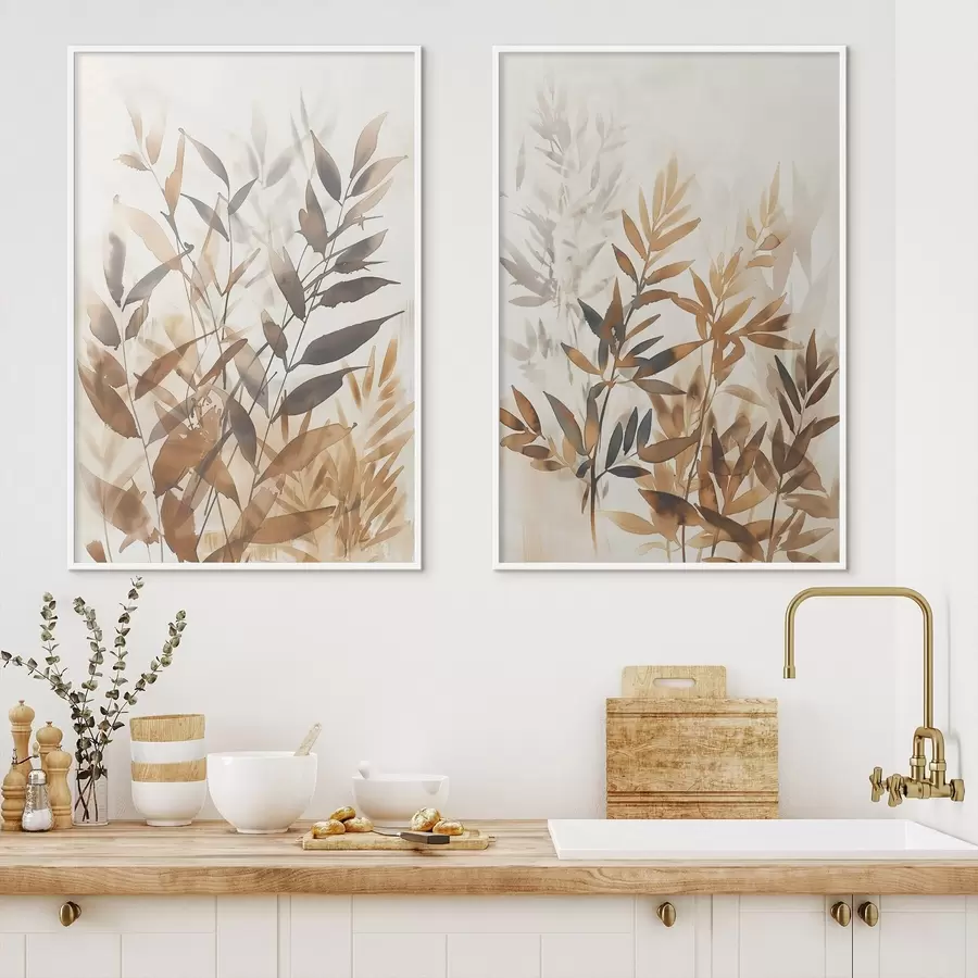 Fototapeta Delikatne gałęzie liści d00715