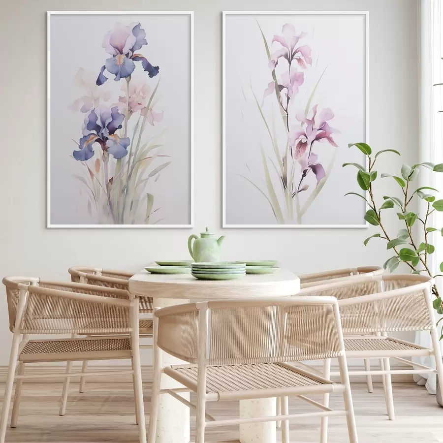 Fototapeta Irysy imitujące akwarelę d00724