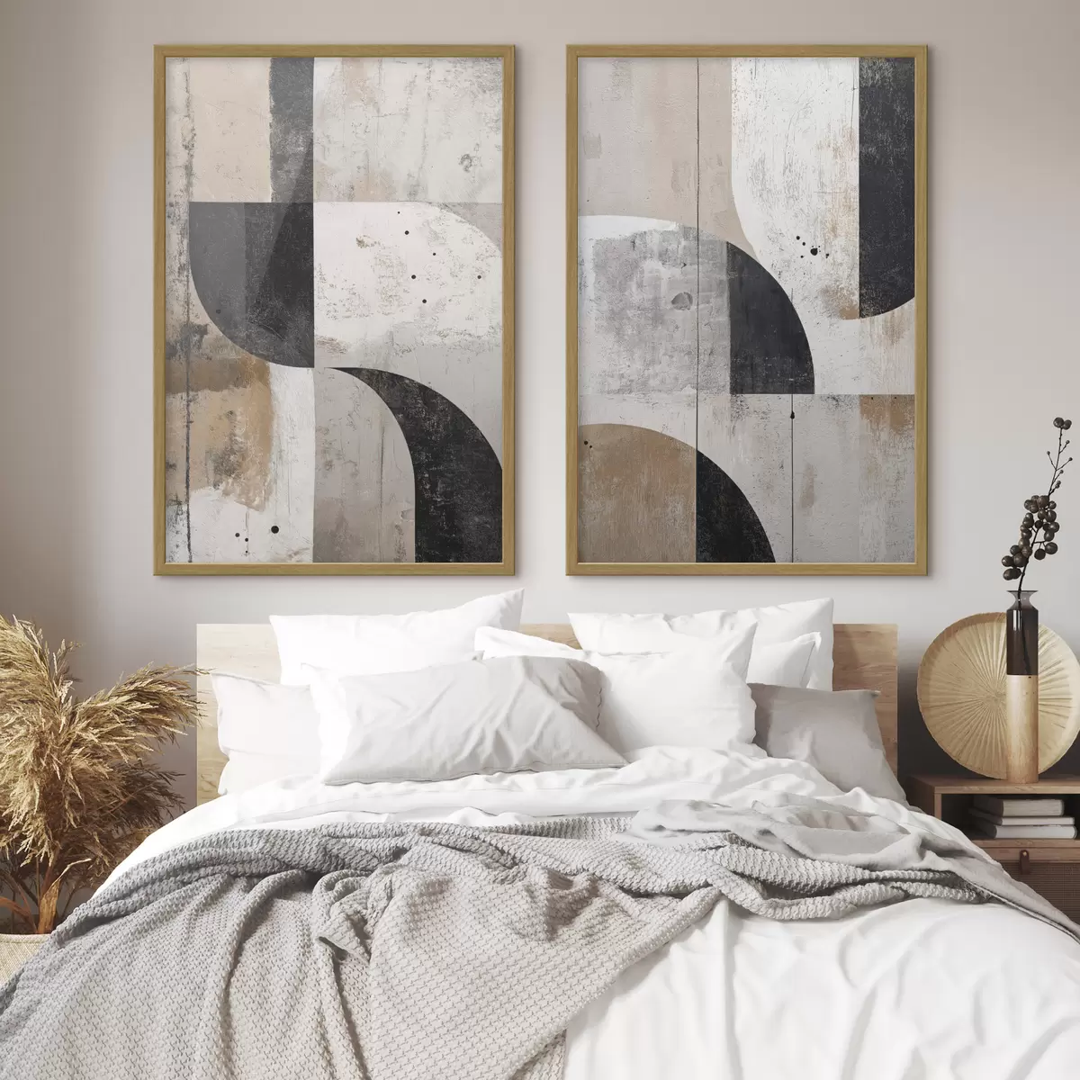Plakat Duet geometrycznych krzywizn d00750