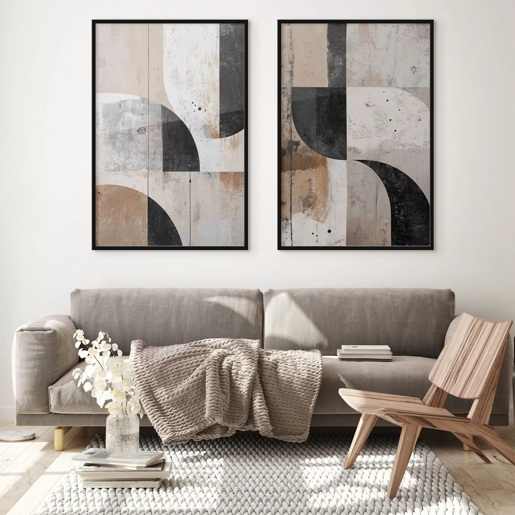 Fototapeta Duet geometrycznych krzywizn d00750