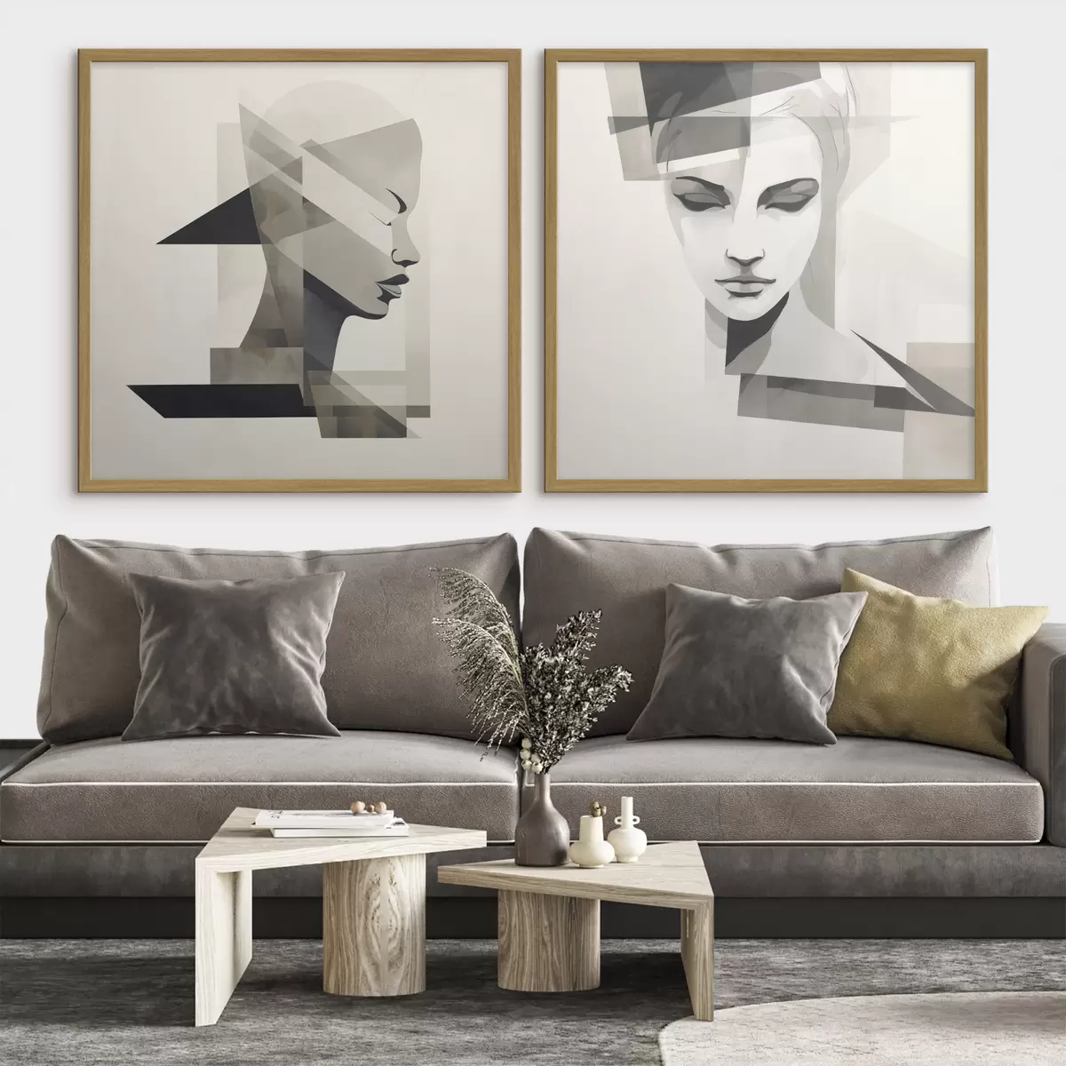 Plakat Abstrakcyjny portret d00753