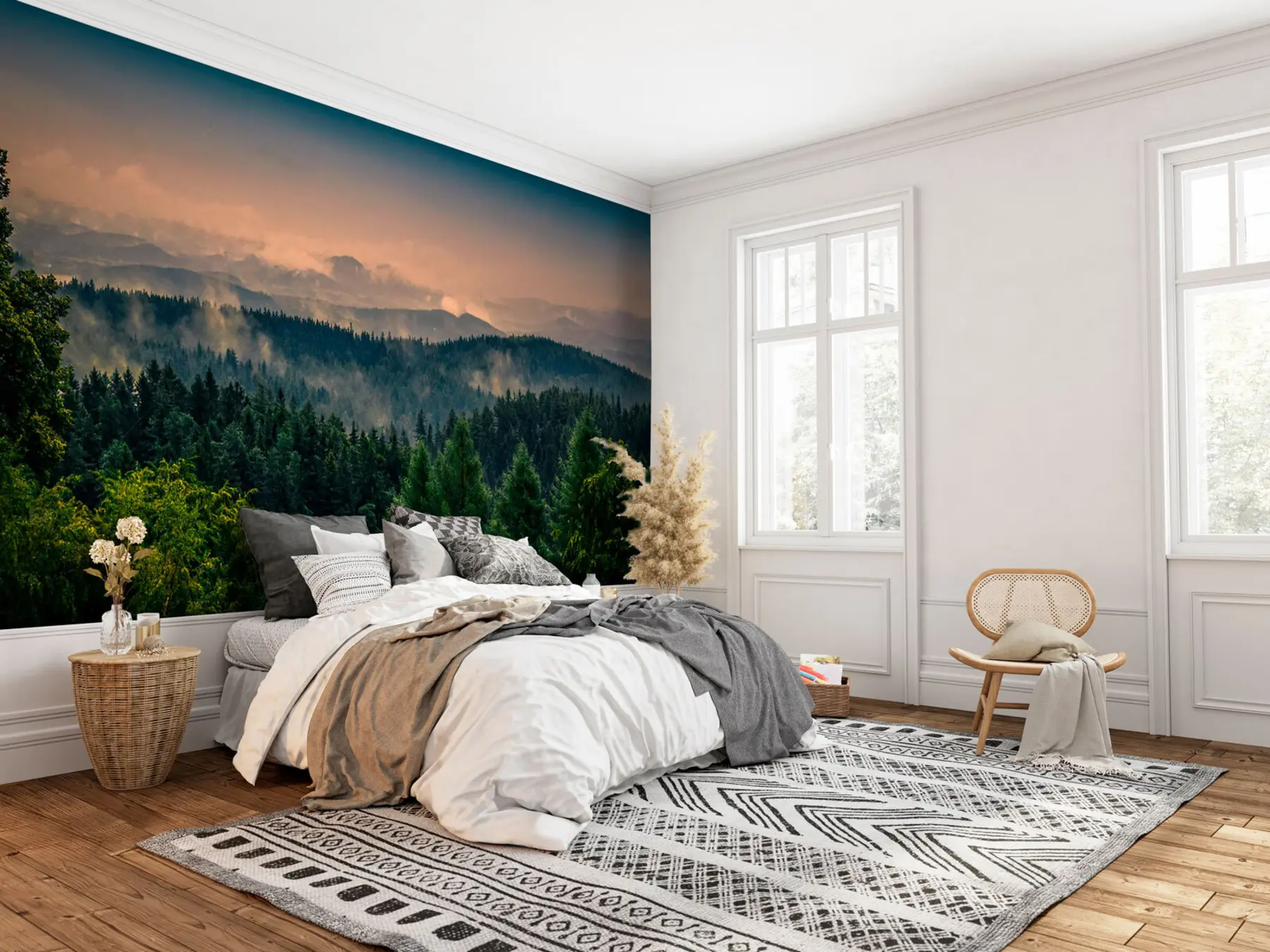 Fototapeta Drzewa drzew we mgle u72174