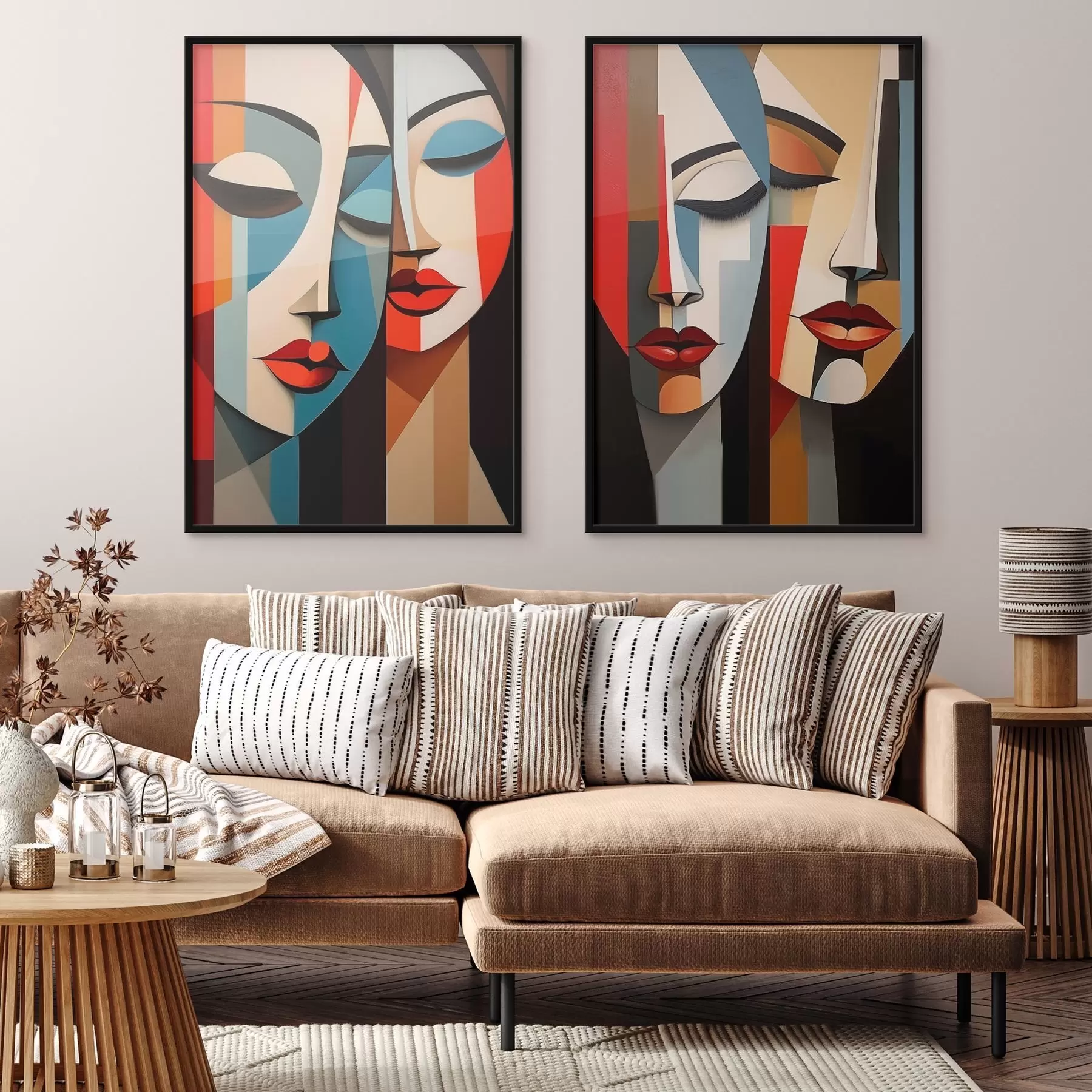 Fototapeta Kubistyczne portrety kobiet d00775