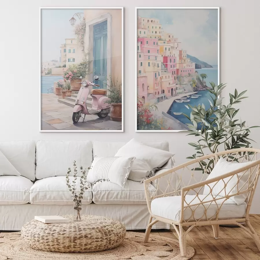 Fototapeta Miasteczko nad morzem d00794