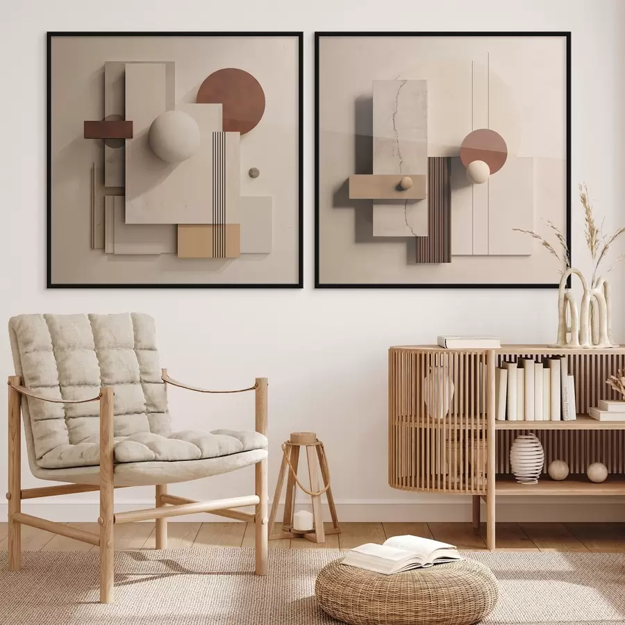 Fototapeta Geometria i abstrakcja w stylu minimalistycznym d00743