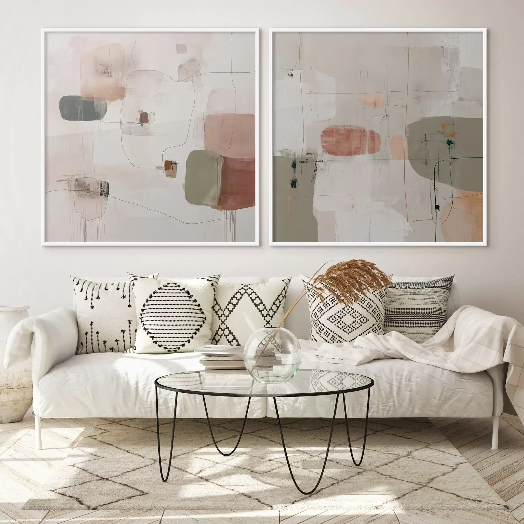 Fototapeta Kompozycja pastelowa w neutralnych odcieniach d00745