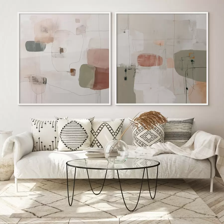 Fototapeta Kompozycja pastelowa w neutralnych odcieniach d00745