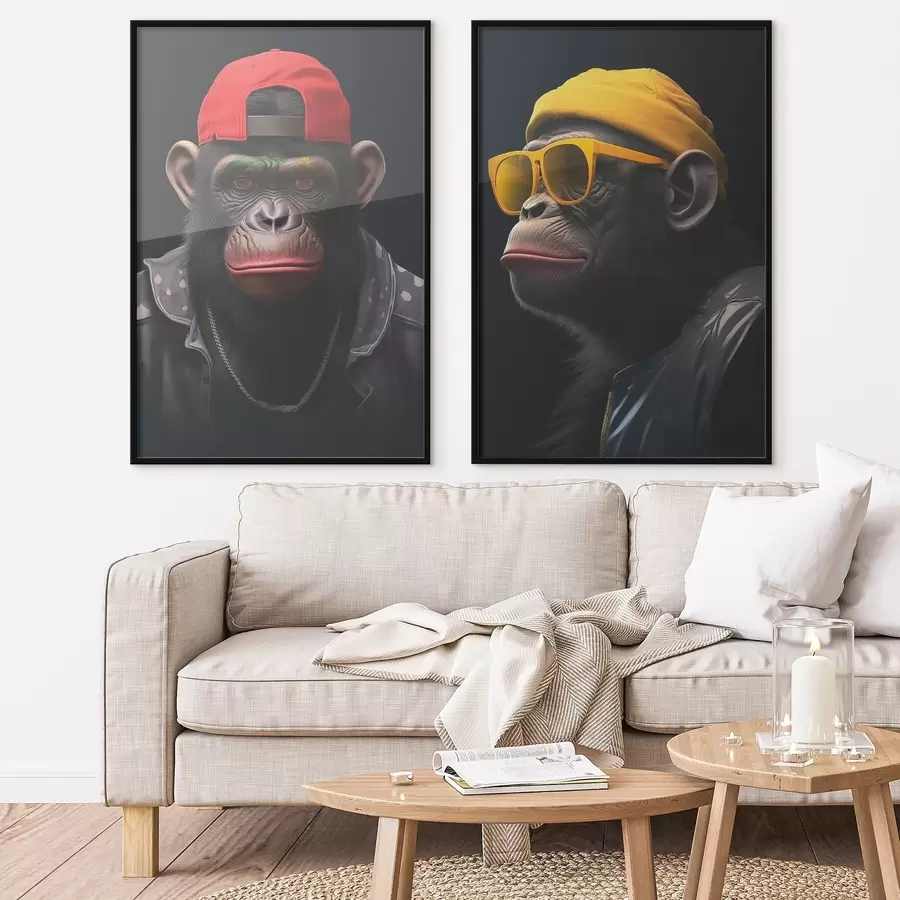 Fototapeta Harmonia, trzy twarze, jasne kolory d00452