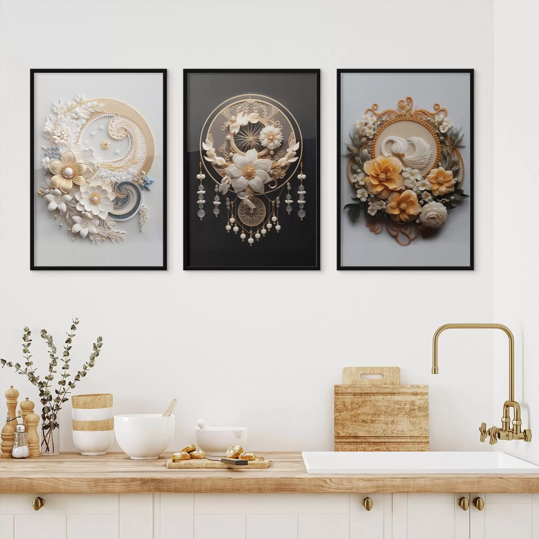 Fototapeta Abstrakcyjne kompozycje kwiatów d00561