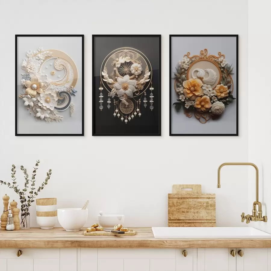 Fototapeta Abstrakcyjne kompozycje kwiatów d00561