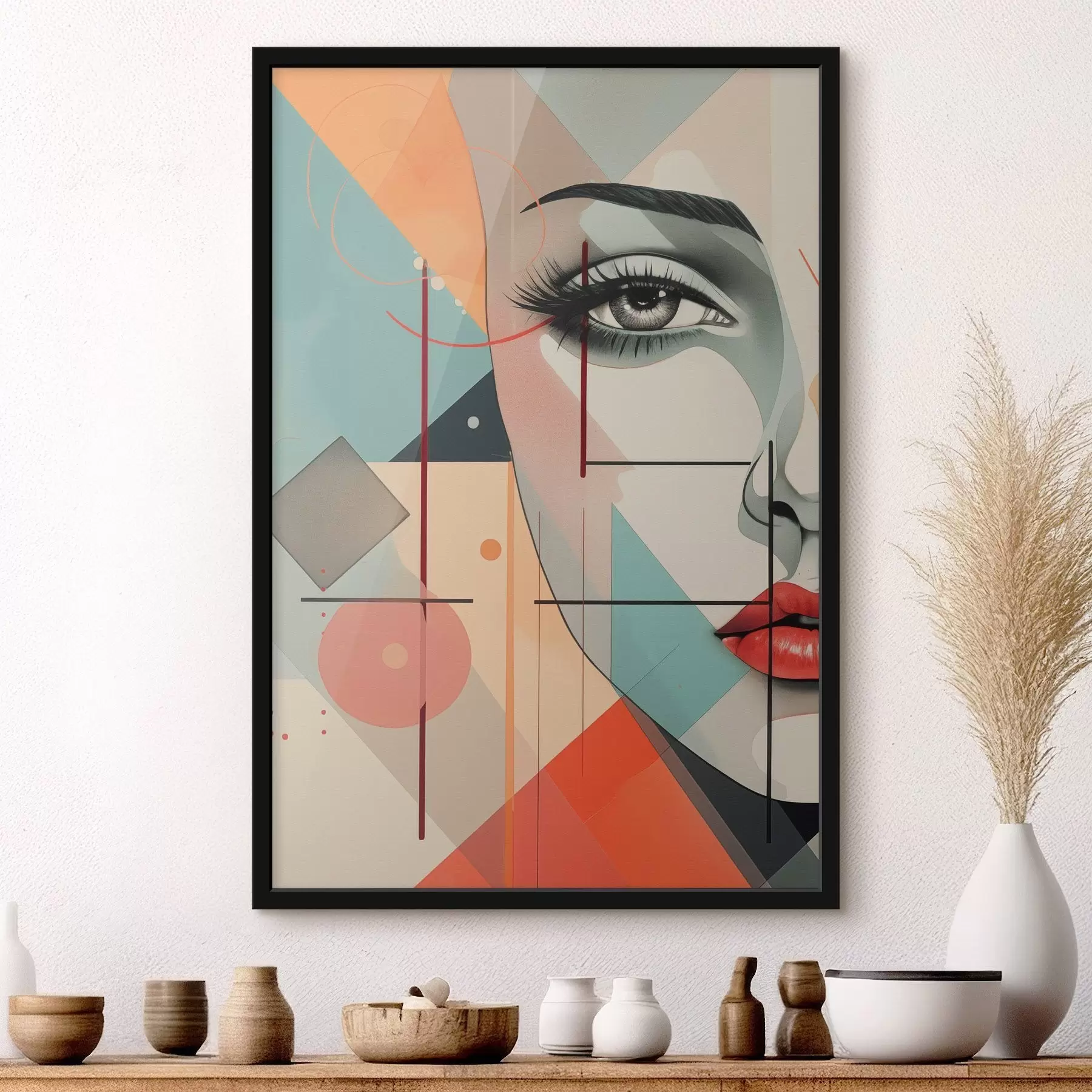Fototapeta Ludzie, twarz, geometria f47447