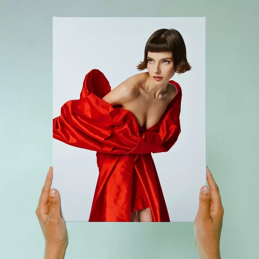 Obraz Prezent dla dziewczyny na podstawie jej zdjęcia s47183