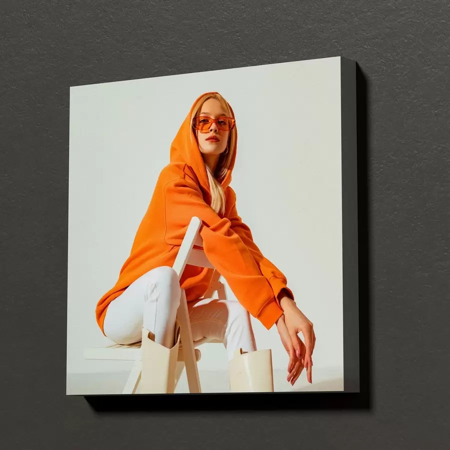 Obraz Prezent dla dziewczyny na podstawie jej zdjęcia s47205