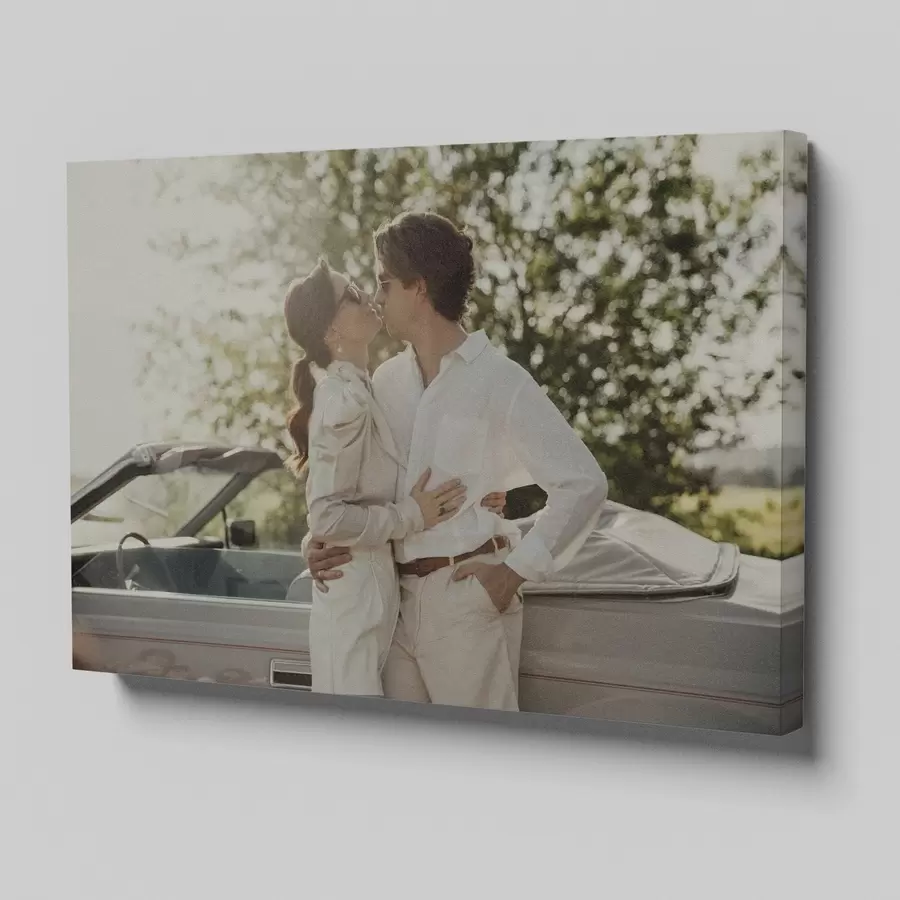 Obraz Prezent w postaci obrazu namalowanego na podstawie zdjęcia dla zakochanych s47164