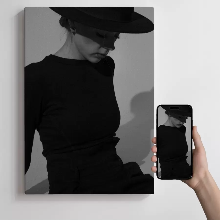 Obraz Prezent dla dziewczyny na podstawie jej zdjęcia s47180