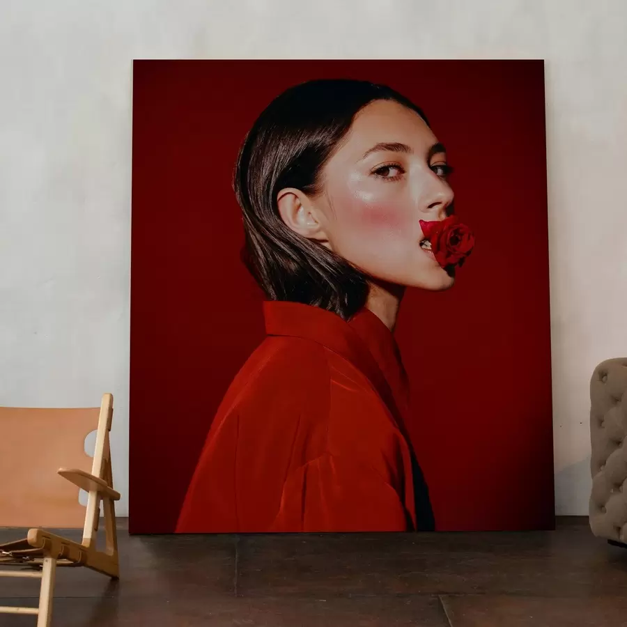 Obraz Prezent dla dziewczyny na podstawie jej zdjęcia s47181