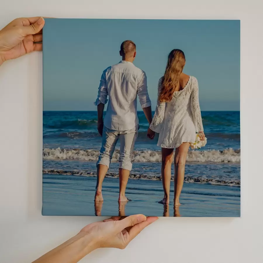 Obraz Prezent dla pary na podstawie zdjęcia na płótnie s47202