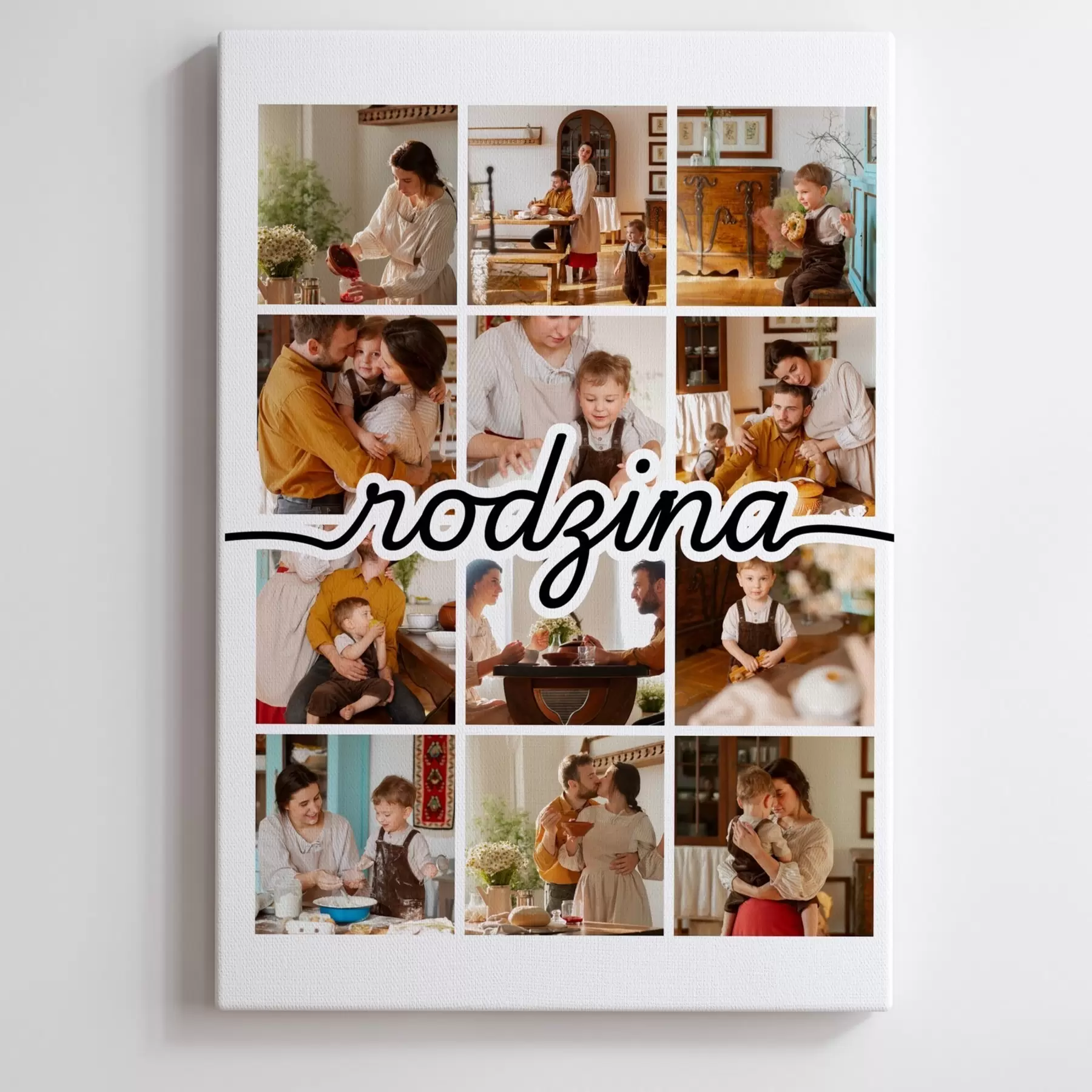 Obraz Rodzinny fotokolaż na podstawie Twojego zdjęcia s47552
