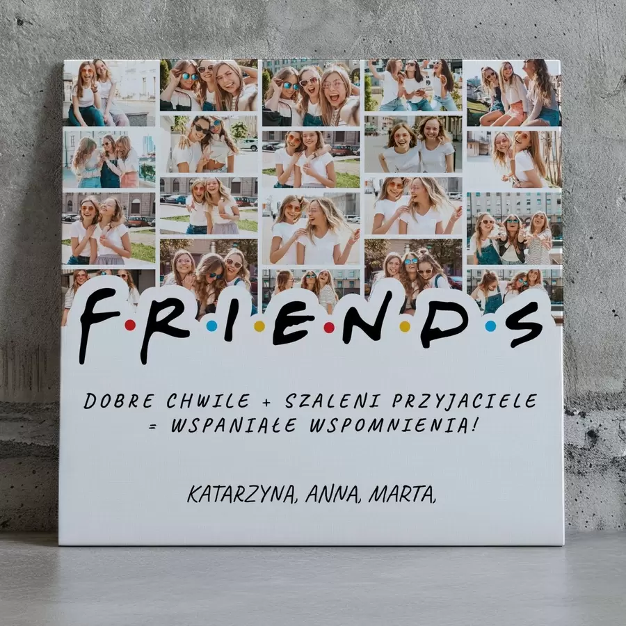 Obraz Fotokolaż prezentowy dla przyjaciół na święta s47561