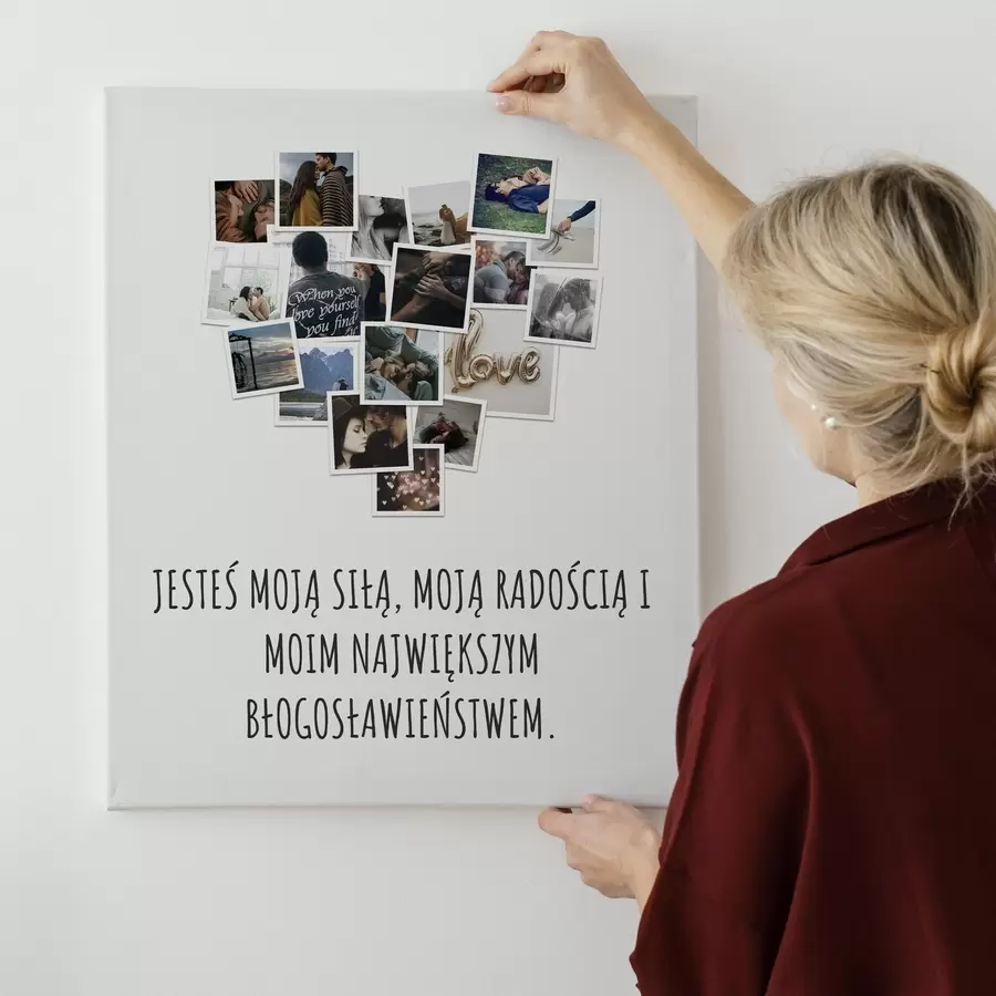 Obraz Fotokolaż na płótnie na urodziny z Twojego zdjęcia s47579