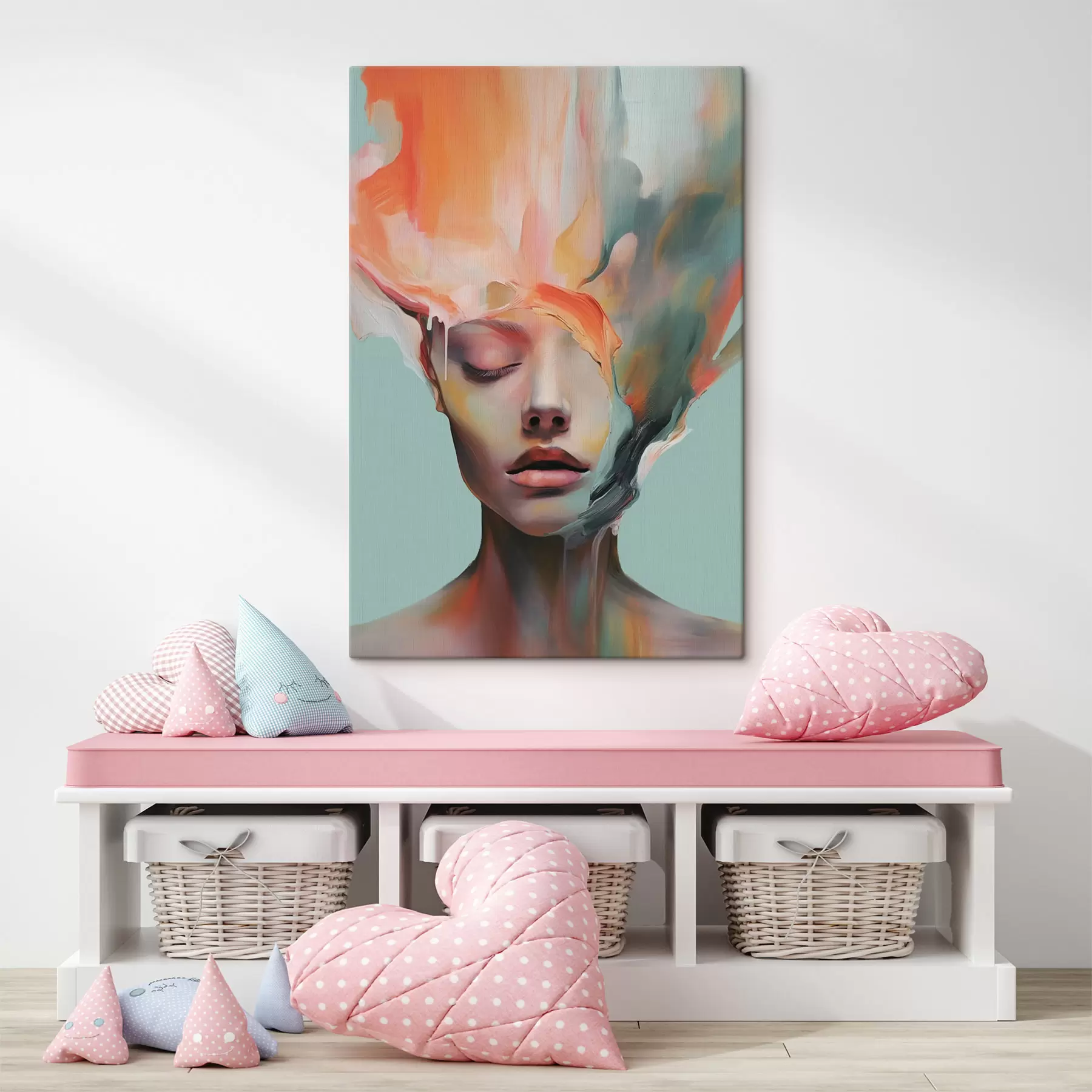 Obraz Abstrakcyjny portret dziewczyny s47389