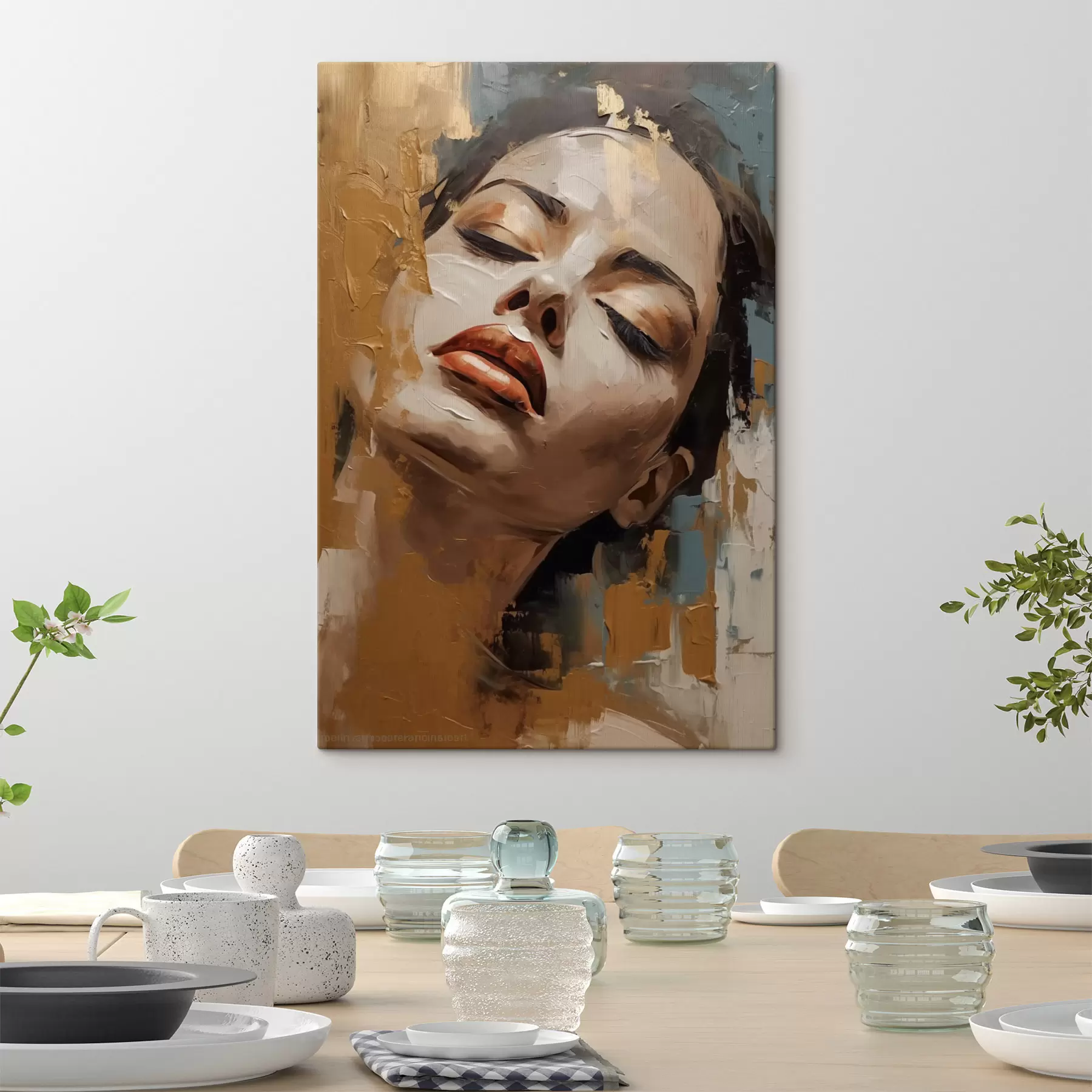 Obraz Abstrakcyjny portret dziewczyny s47392