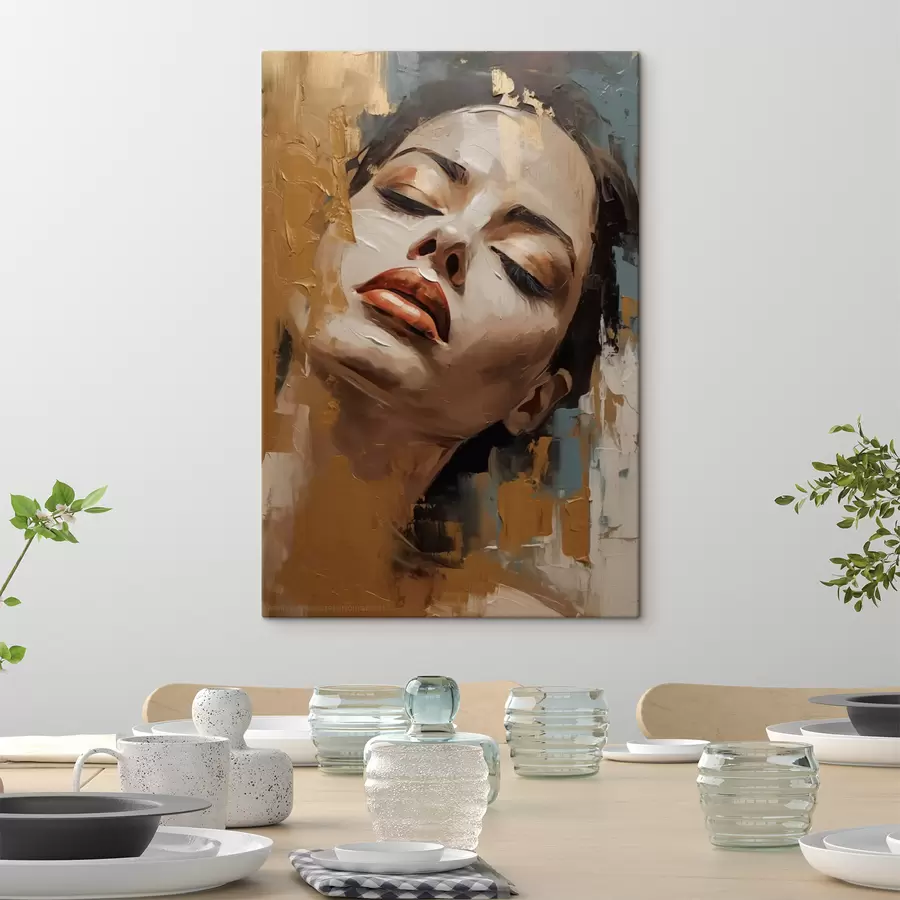 Obraz Abstrakcyjny portret dziewczyny s47392