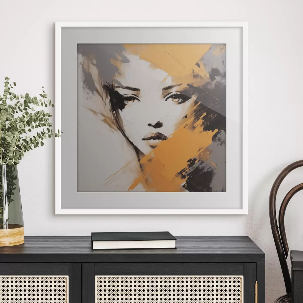 Plakat Abstrakcyjny portret f47350