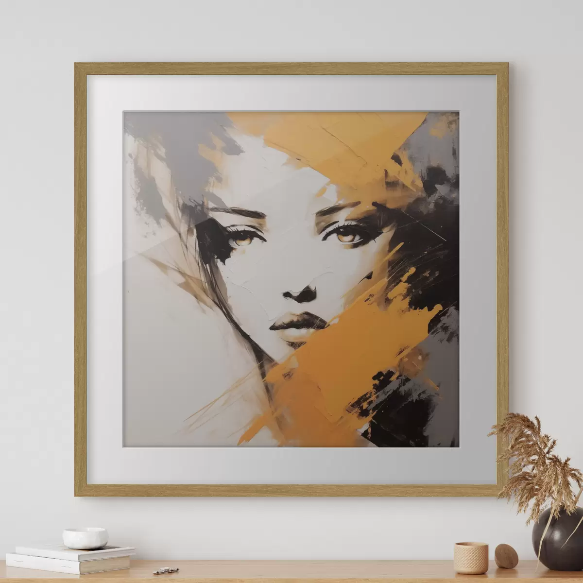 Plakat Abstrakcyjny portret f47350