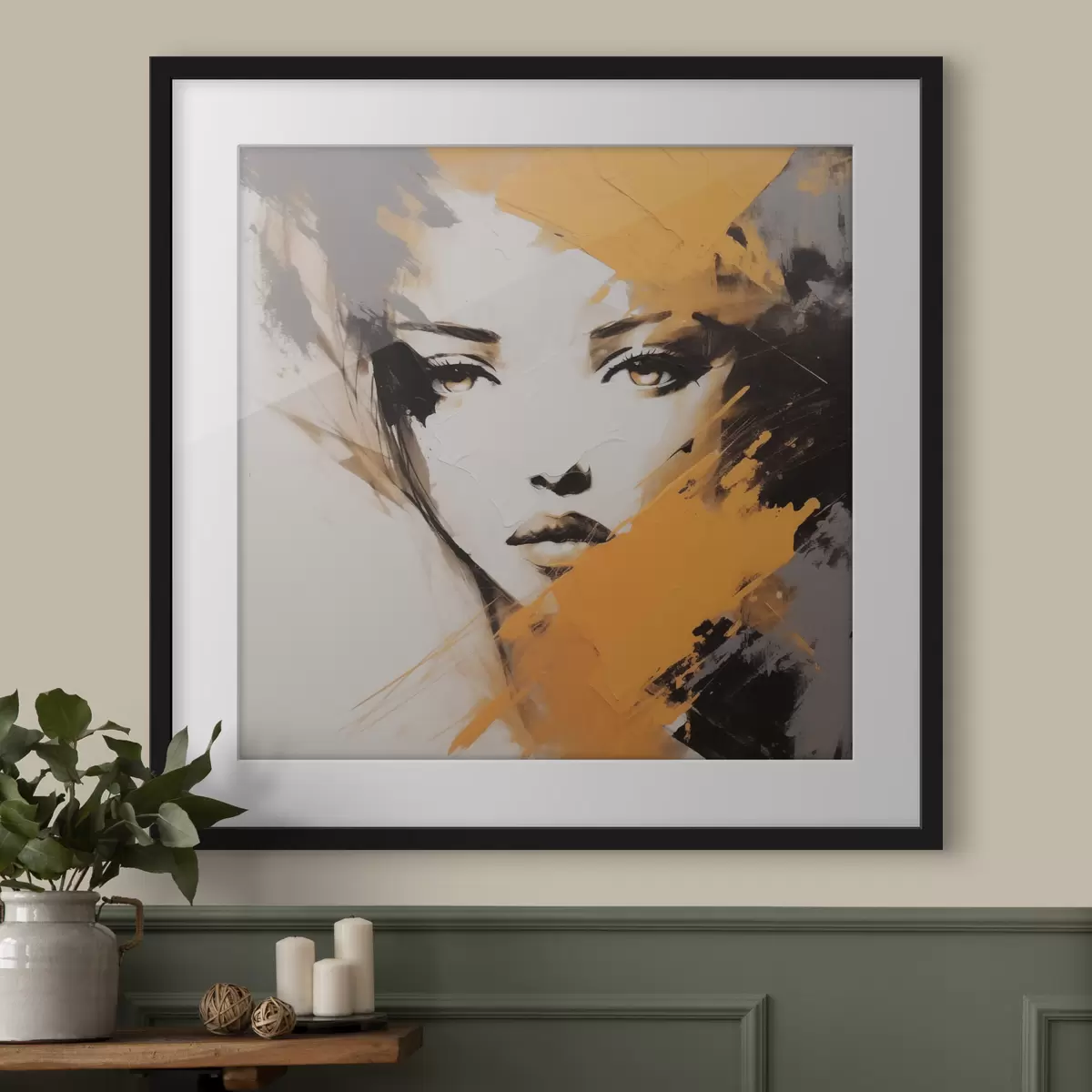 Plakat Abstrakcyjny portret f47350