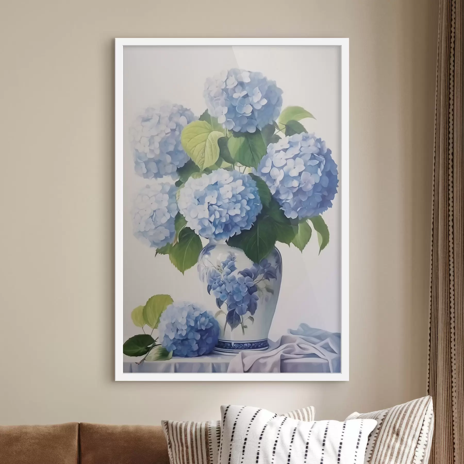 Fototapeta Hortensje w wazonie f47360