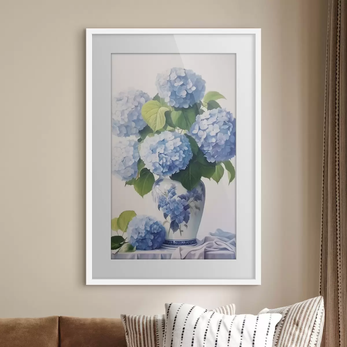 Plakat Hortensje w wazonie f47360