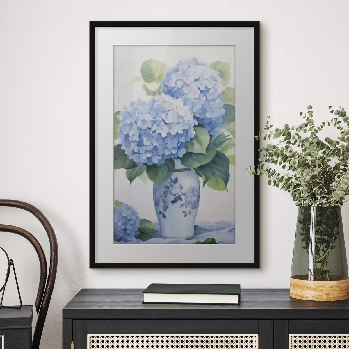 Plakat Hortensje w wazonie f47361