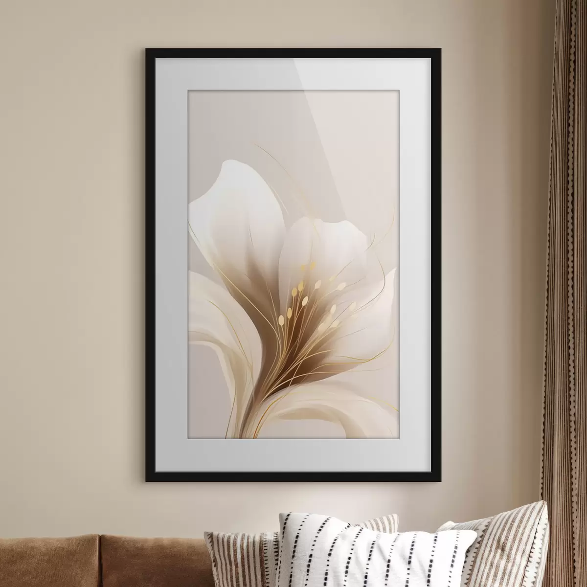 Plakat Abstrakcyjny kwiat f47366