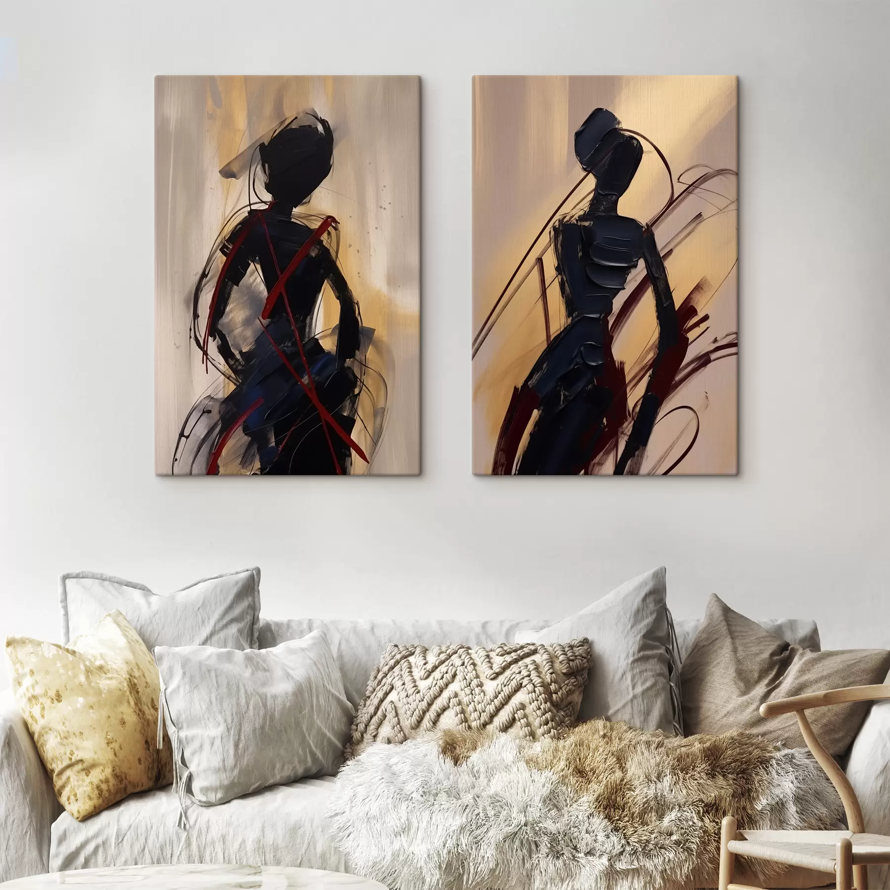 Obraz Abstrakcyjne sylwetki m01194