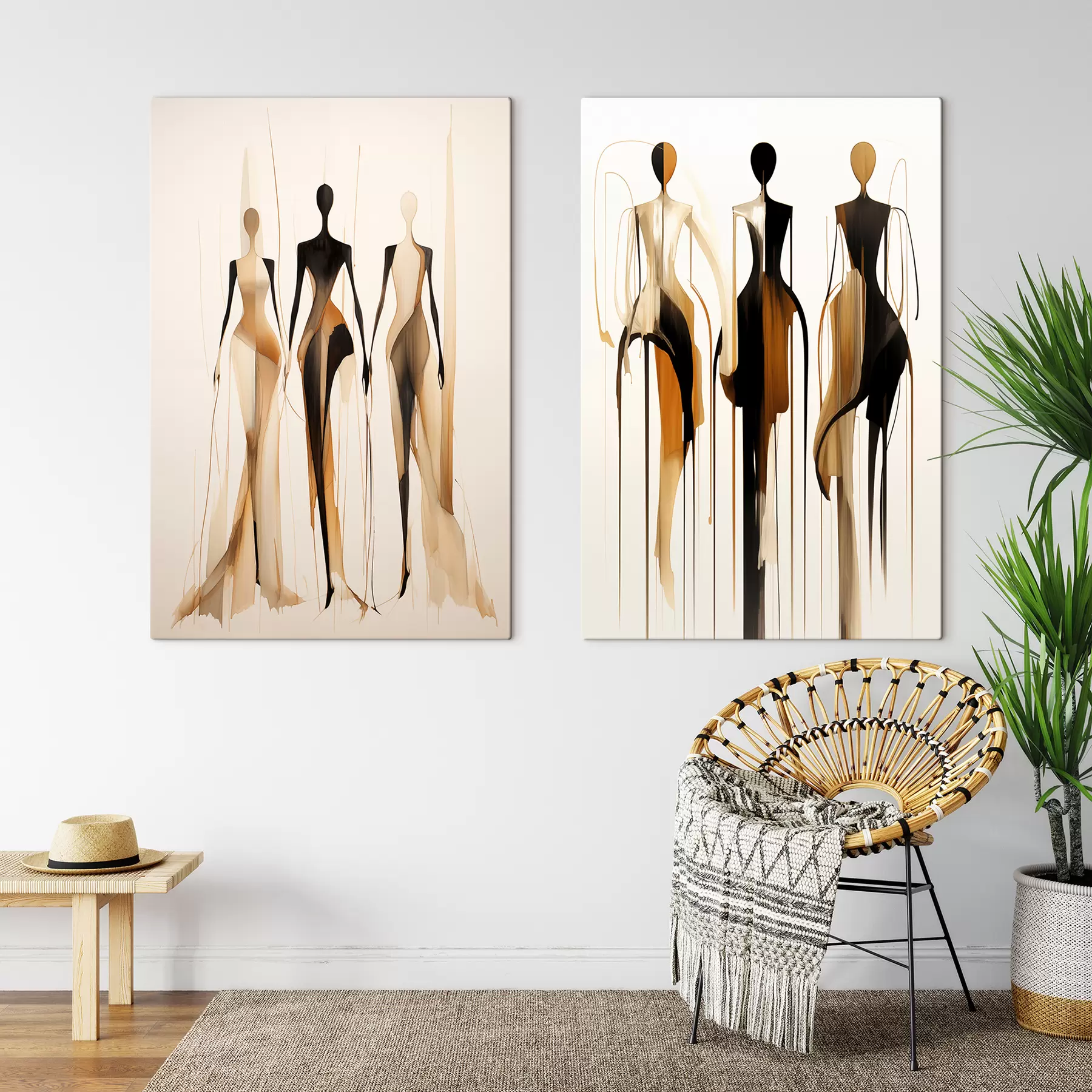 Obraz Abstrakcyjne sylwetki m01214