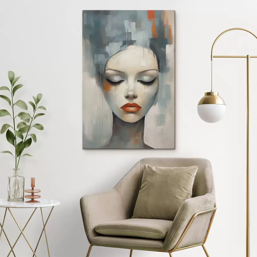 Obraz Abstrakcyjny portret dziewczyny s47365