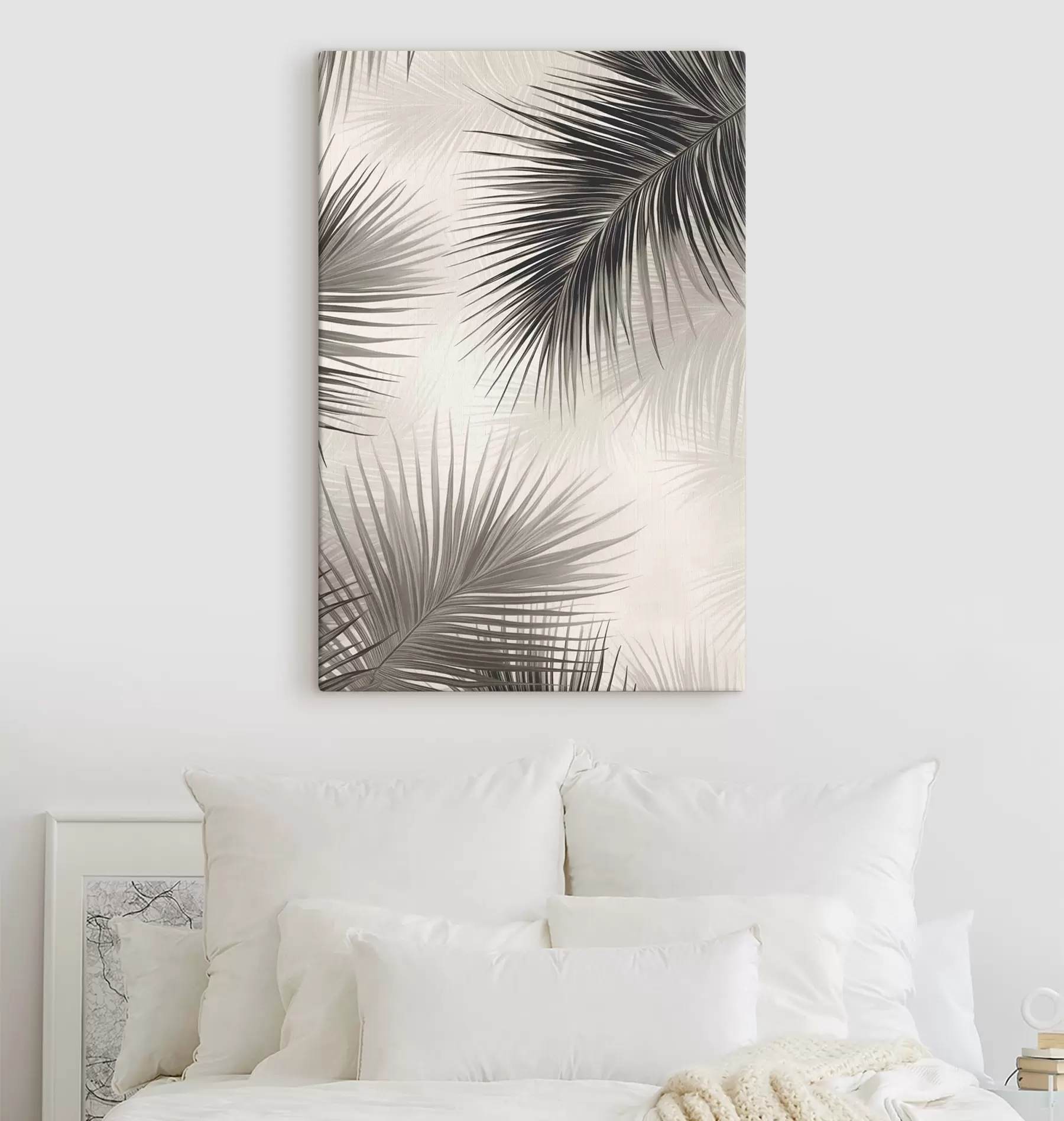 Obraz Malowane gałęzie palmowe s47505