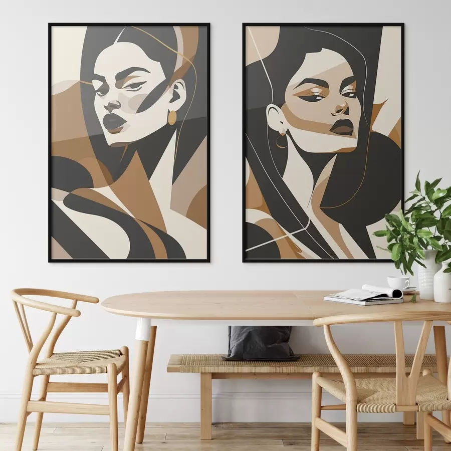 Fototapeta Abstrakcyjne portrety kobiet d01075