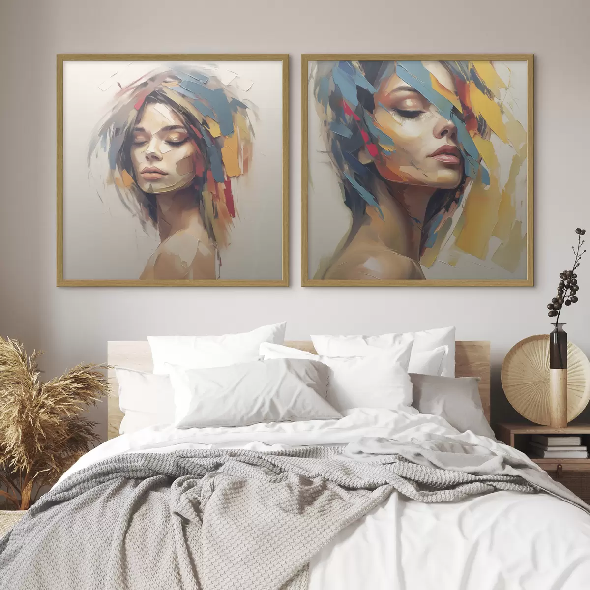 Plakat Abstrakcyjny portret kobiety d01081