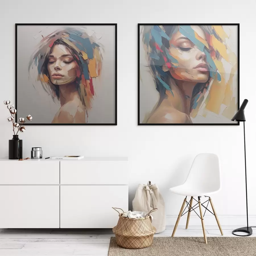 Fototapeta Abstrakcyjny portret kobiety d01081