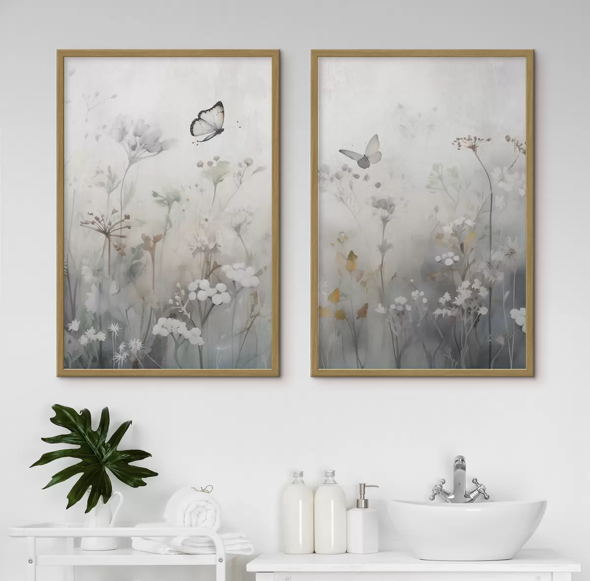 Plakat Motyle i polne kwiaty d01072