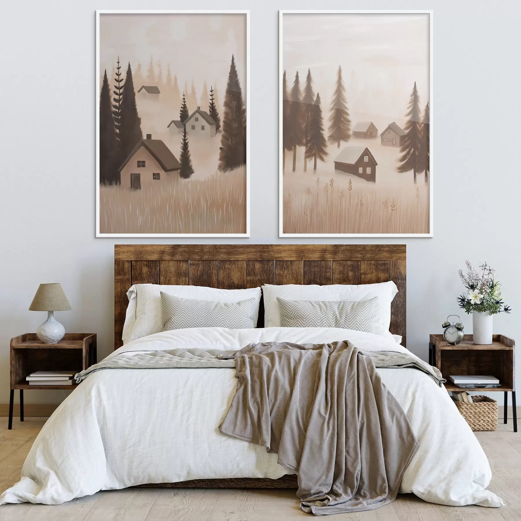 Fototapeta Pokój w lesie d01136