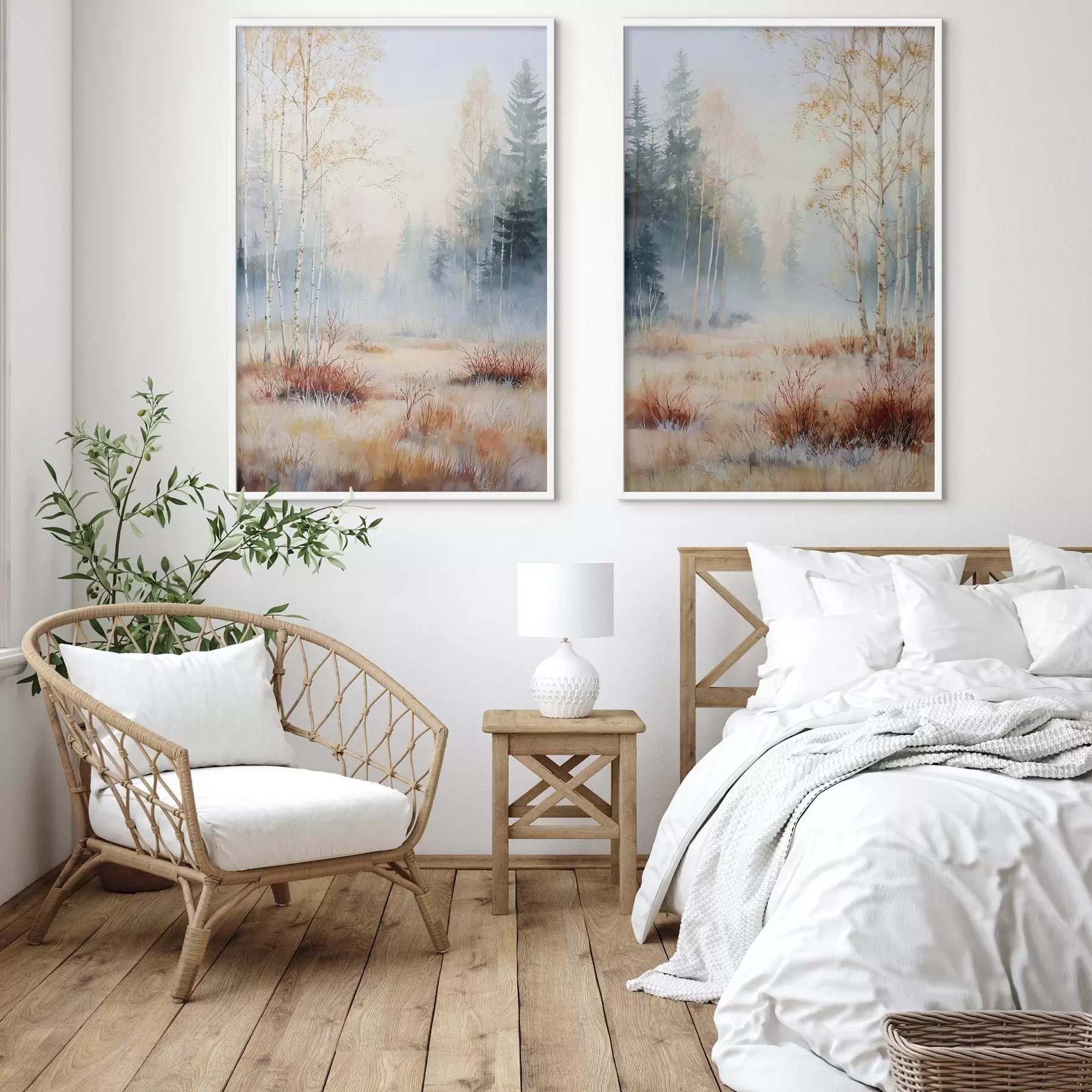 Fototapeta pierwsze przymrozki w lesie d01174