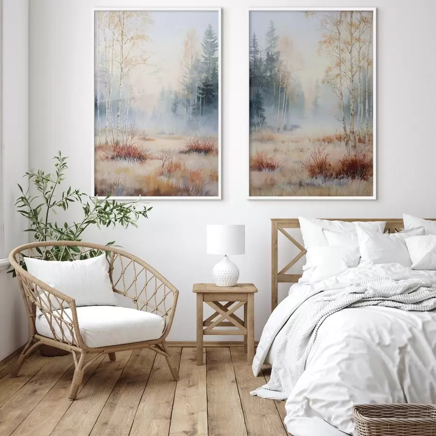 Fototapeta pierwsze przymrozki w lesie d01174