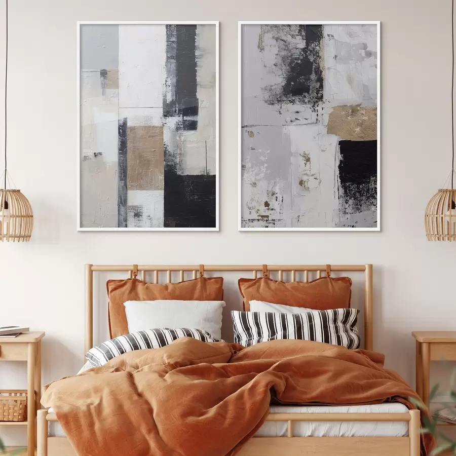 Fototapeta współczesna abstrakcja w kontrastujących kolorach d01176