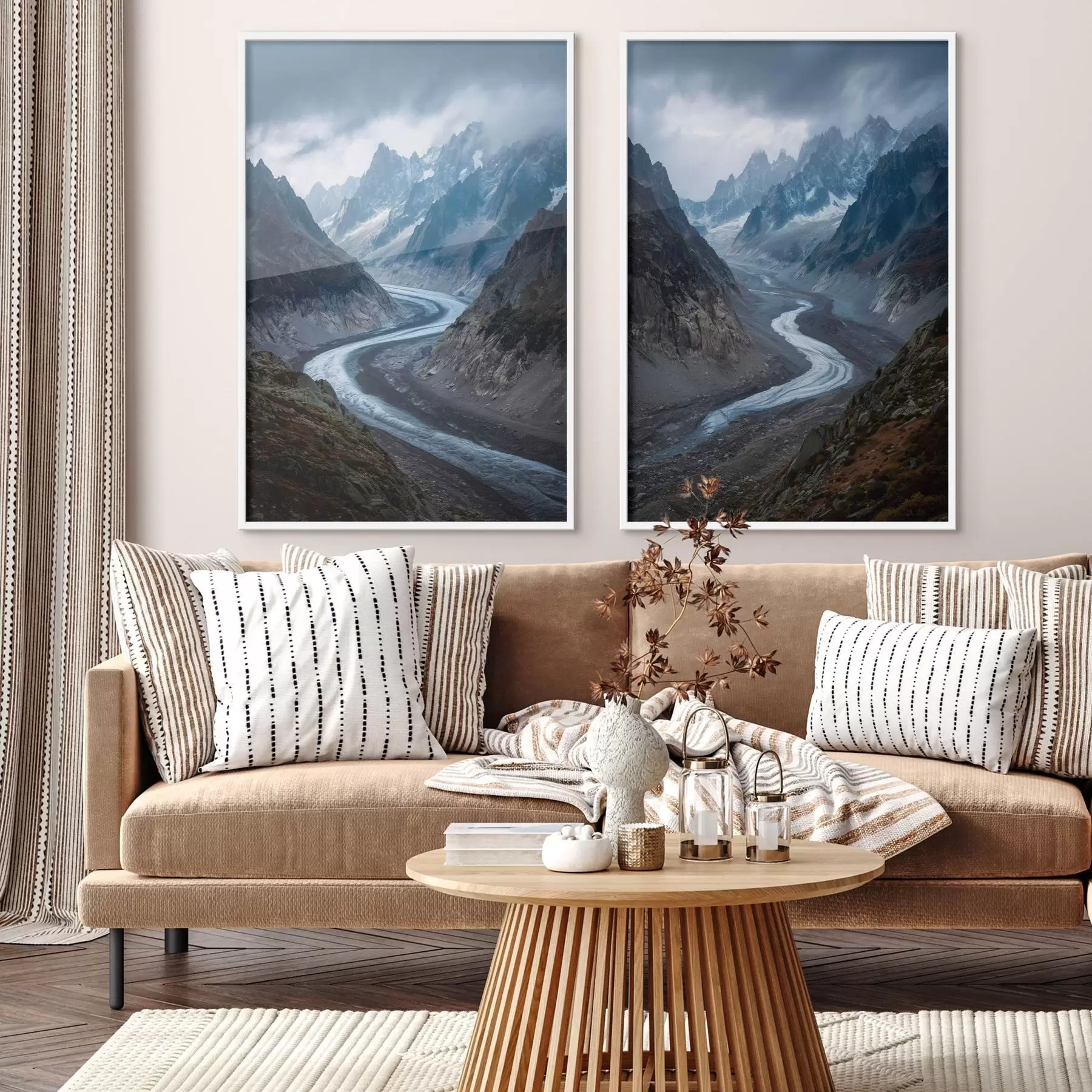 Fototapeta górski krajobraz z chmurami d01180