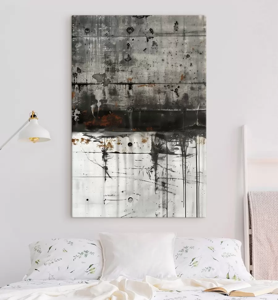 Obraz Rozpryski farby na betonowej ścianie, imitacja akwareli s47633
