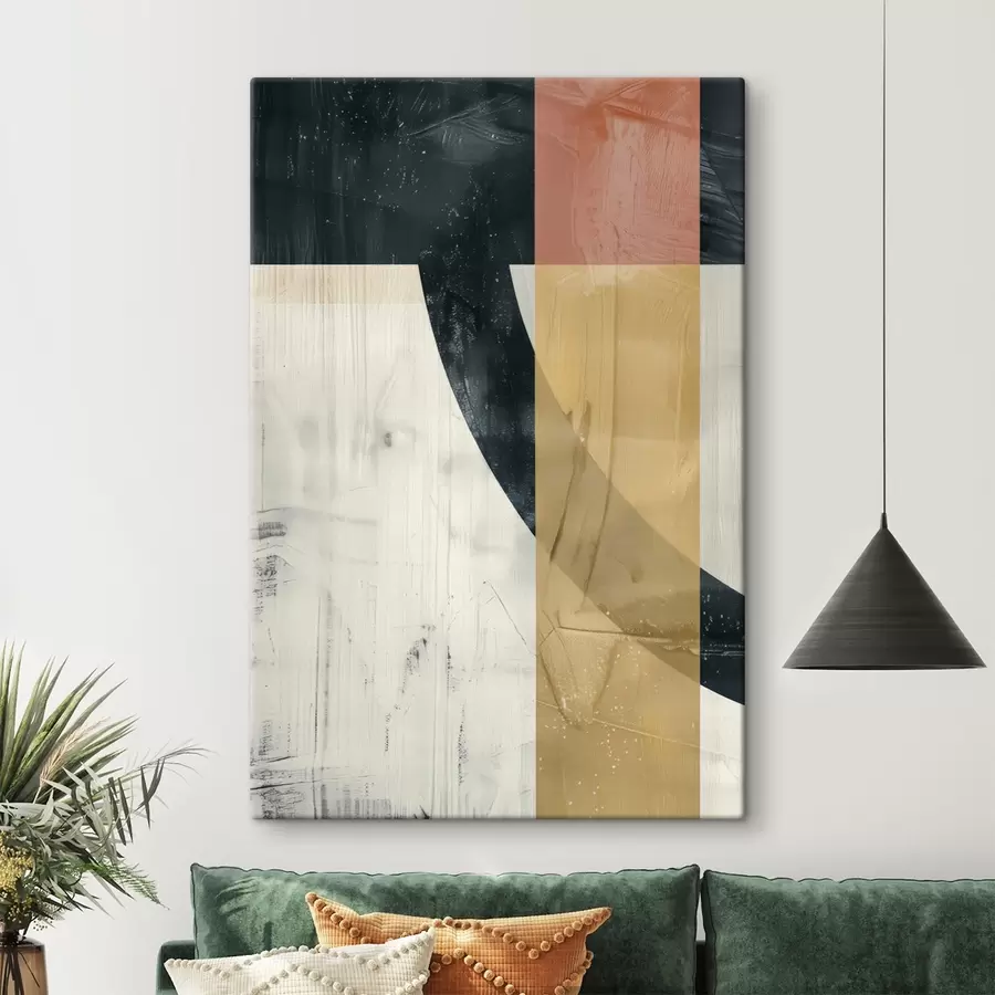 Obraz Geometryczne kształty na betonowym tle s47634