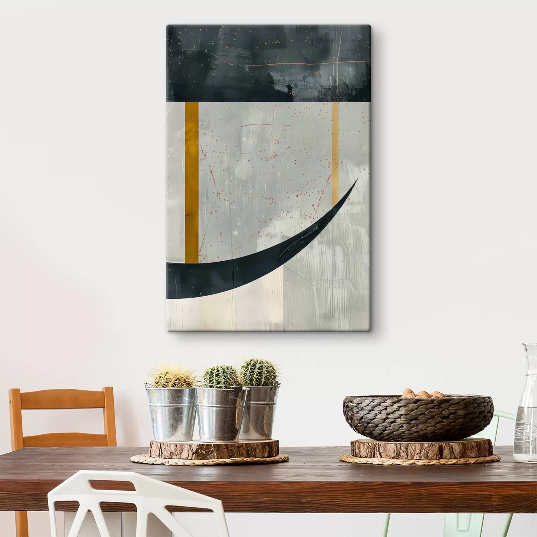 Obraz Geometria, kształty na betonowym tle s47635